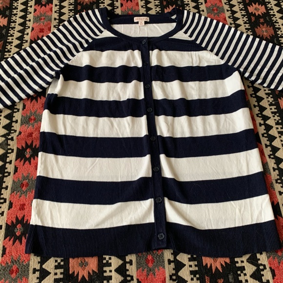 Merona Striped Cardigan - Picture 2 of 8